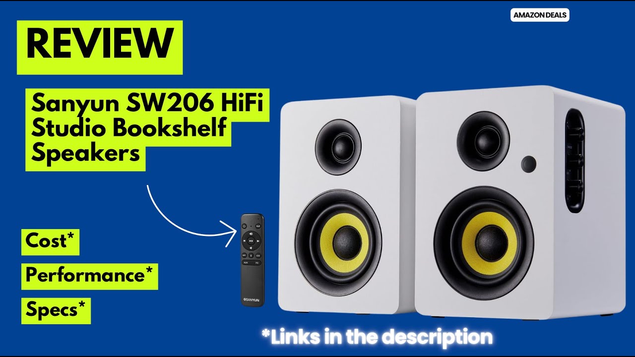 Sanyun SW206 Review | Best HiFi & Studio Bookshelf Speakers 2025
