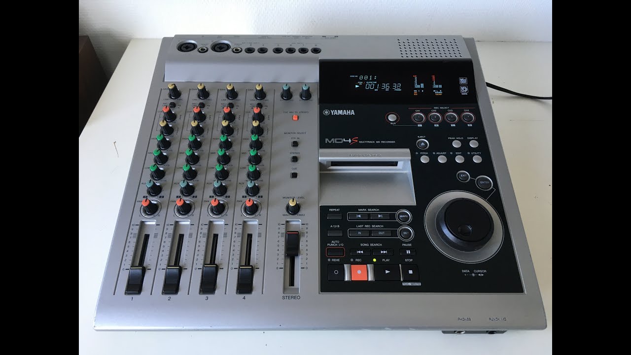 YAMAHA MD4S Multitrack MD Recorder - YouTube