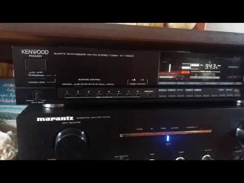 Kenwood tuner KT-1100D - YouTube
