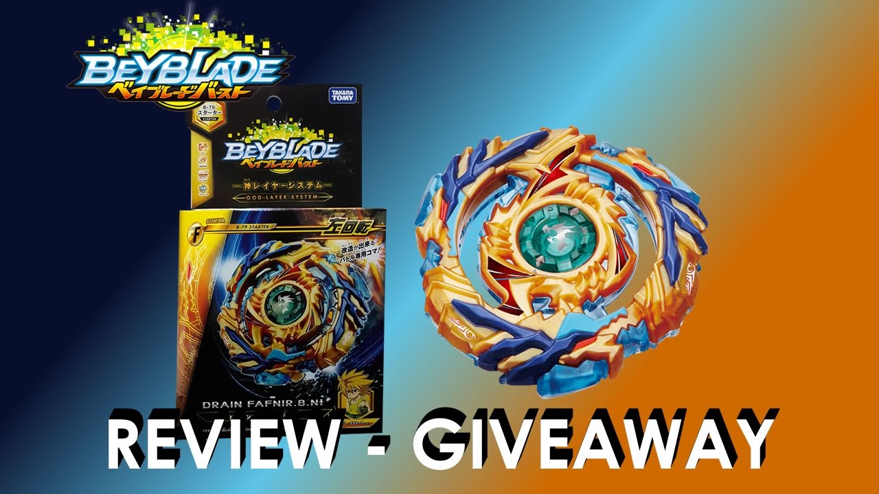 Beyblade Burst ベイブレードバースト B-79 Starter Drain Fafnir 8 Nt