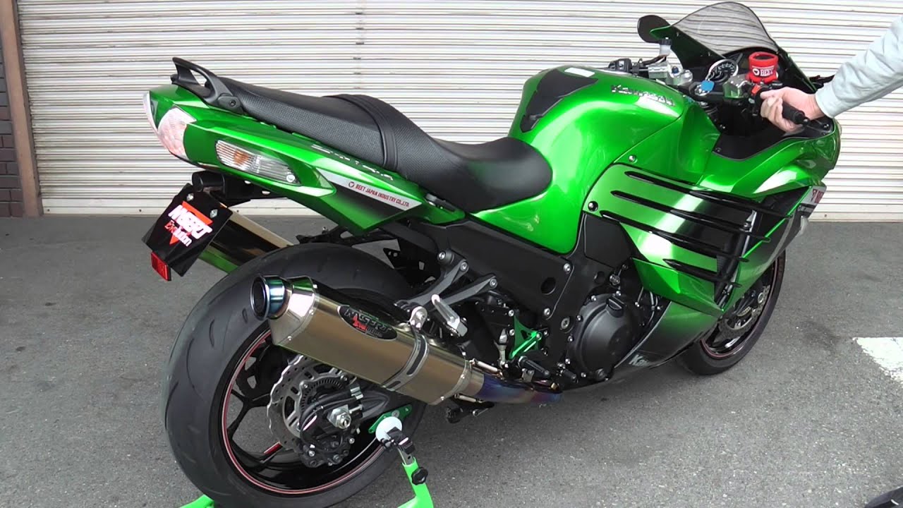 Ninja ZX-14R NASSERT Evolution T2 TI/BL - YouTube