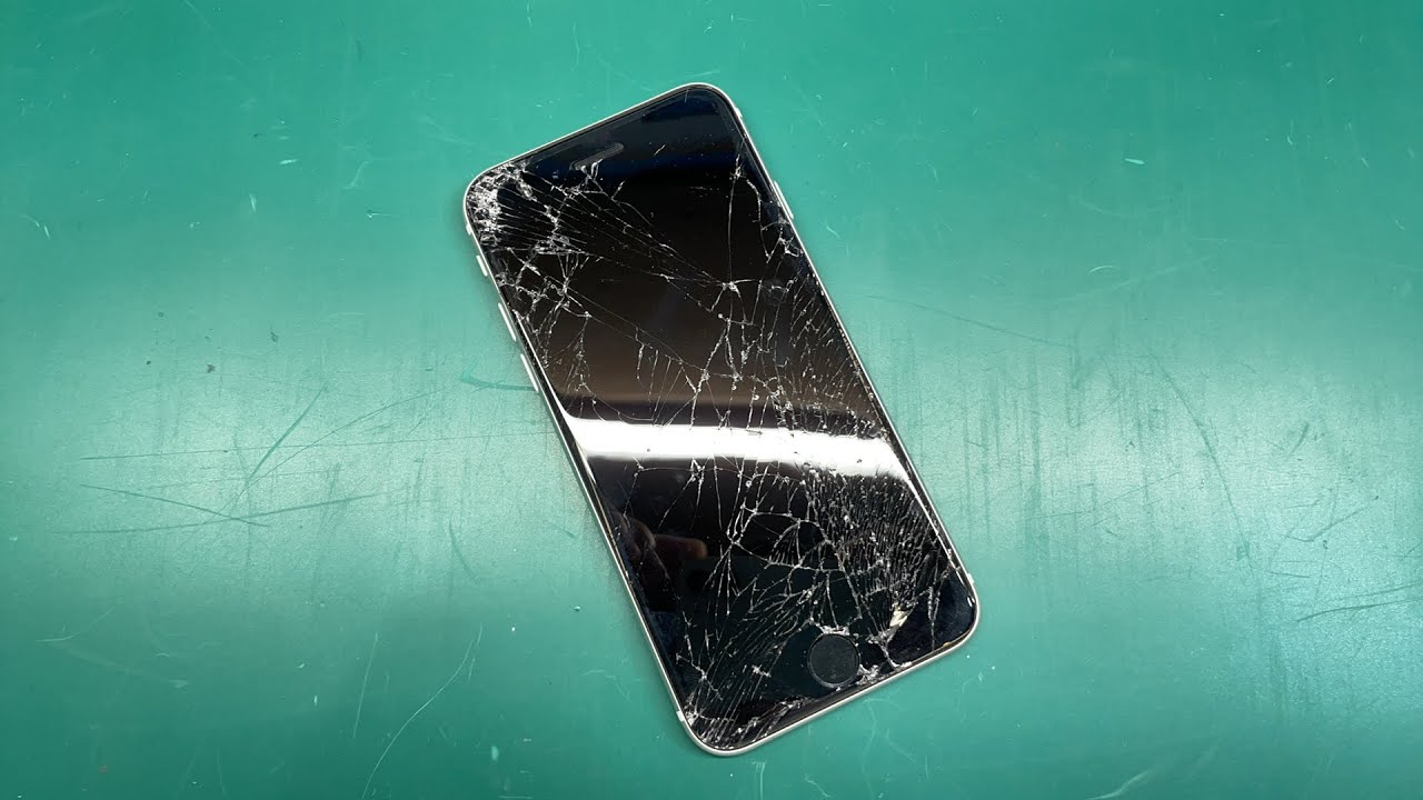 大阪北浜 iPhone SE 2 画面割れカメラレンズ割れ修理 - YouTube