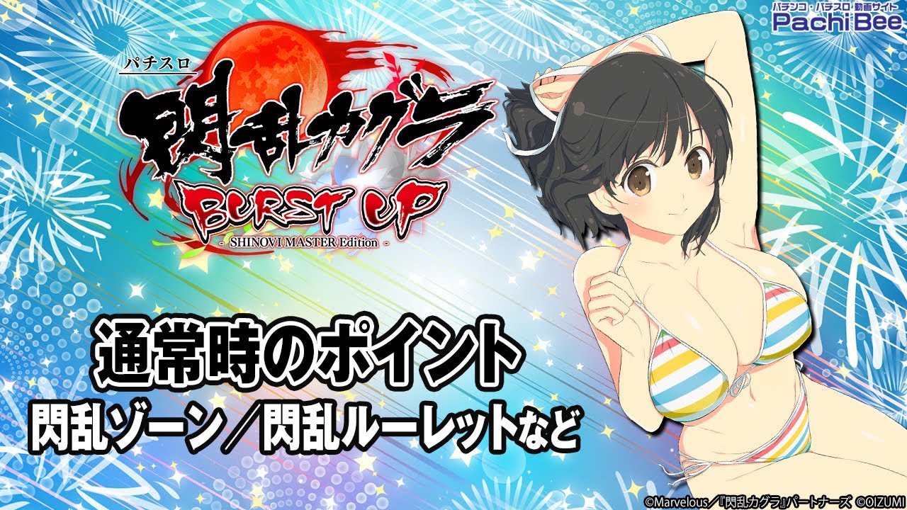 パチスロ閃乱カグラ BURST UP】通常時のポイント(閃乱ゾーン／閃乱