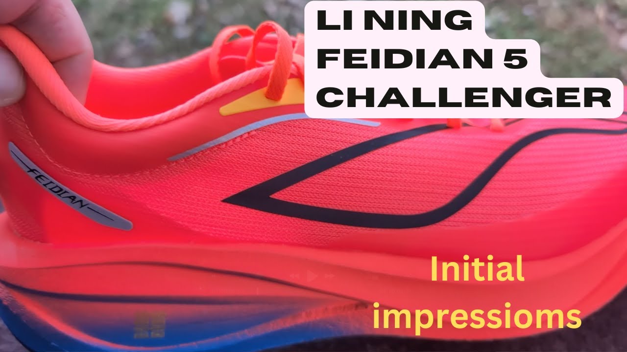 Li Ning Feidian 5 Challenger initial impressions - YouTube