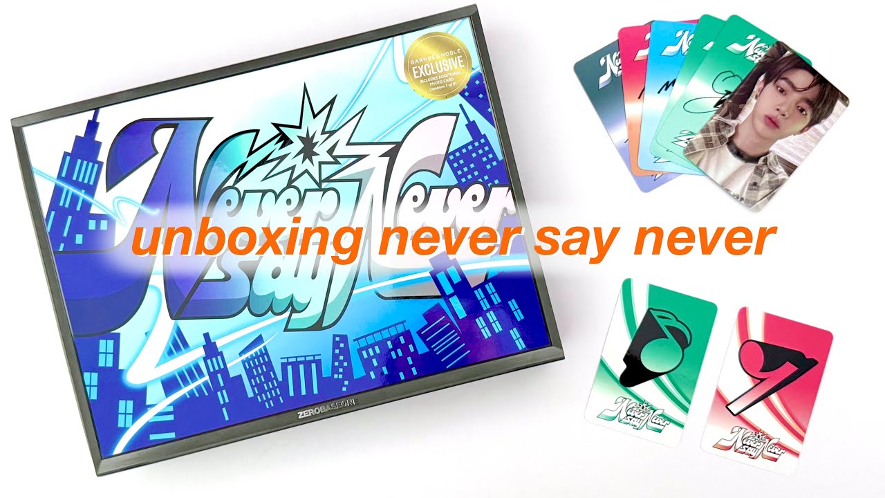 ☆ unboxing never say never by zb1 ☆ amazon + barnes and noble