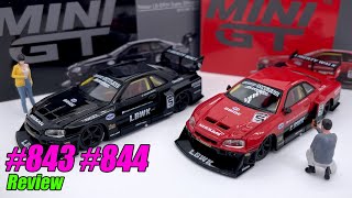 Mini GT #843 & #844 Nissan LB-ER34 Super Silhouette Skyline Review