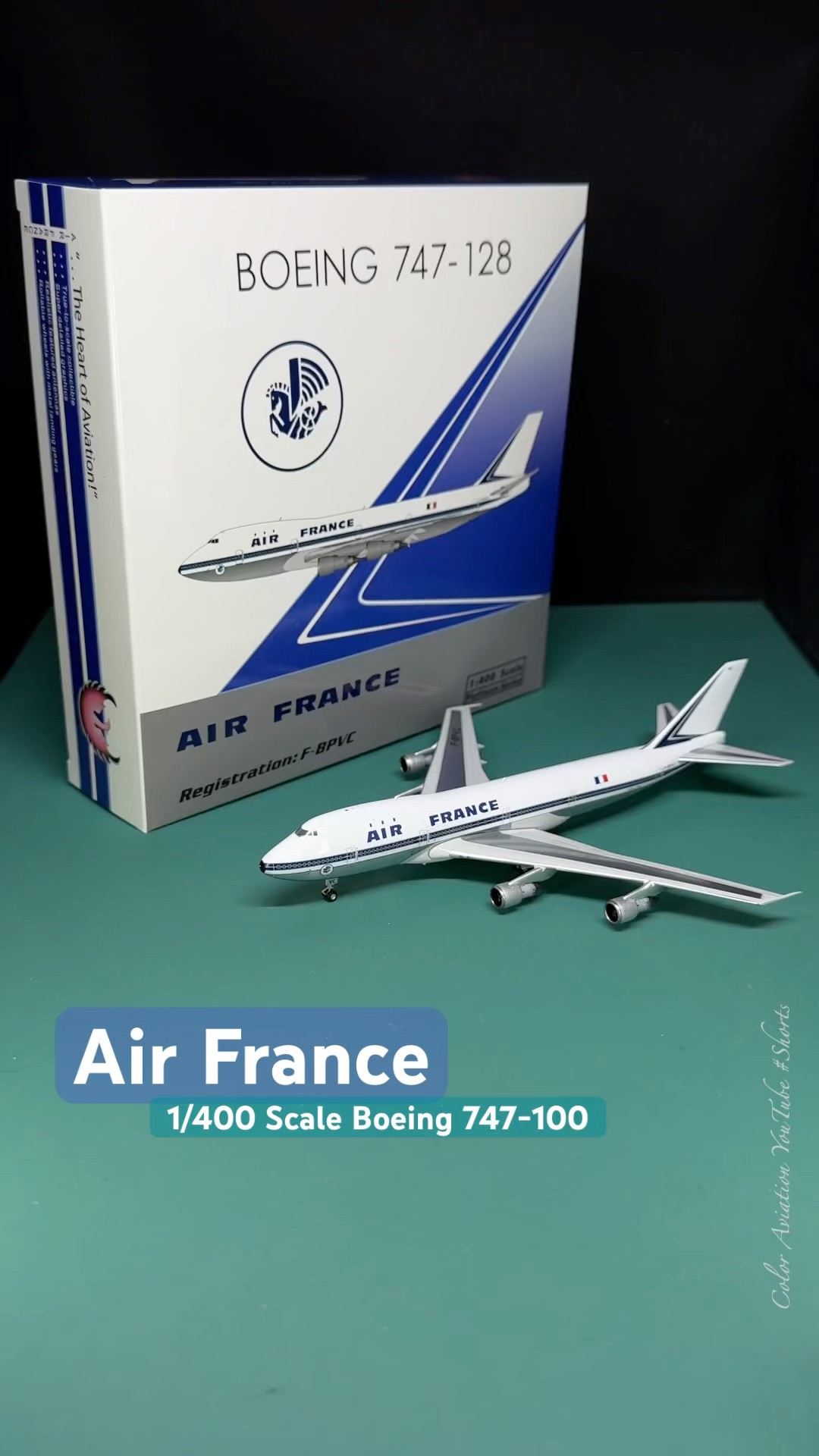 1:400 Scale Aircraft Model of Air France Boeing 747-100 F-BPVC