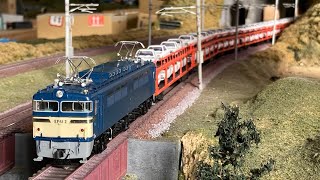 HOゲージ 16番 天賞堂 EF61 2 + ク5000 - YouTube