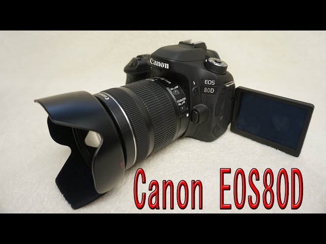 Canon EOS80D 開封＆撮影してみました - YouTube