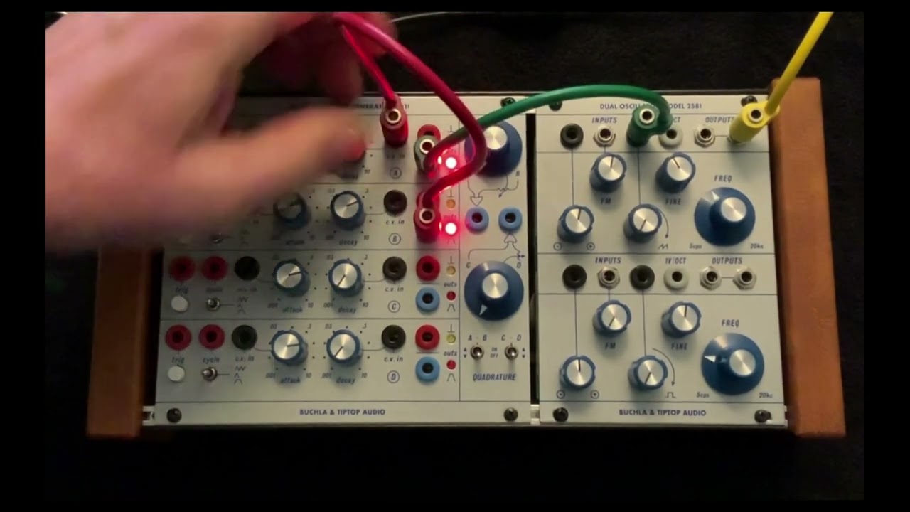 Buchla Tiptop Audio 281t examples - YouTube