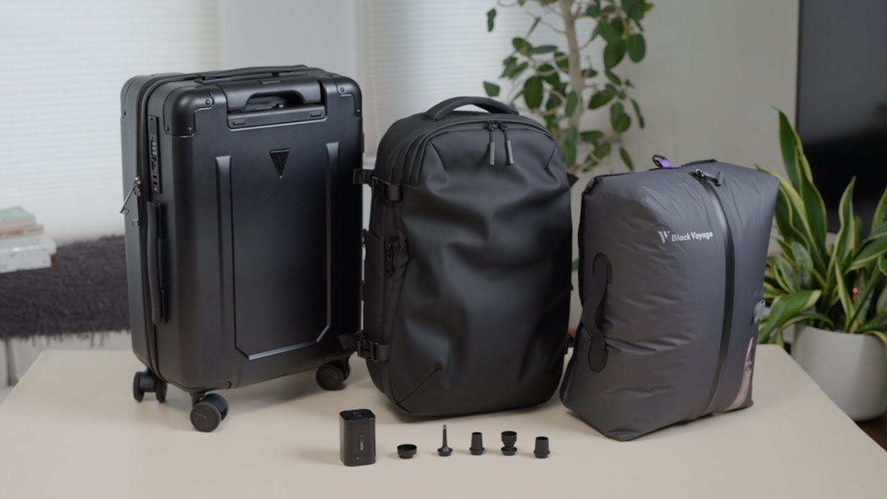 Black Voyage Instructions：Vacuum zipper, pump, and compression