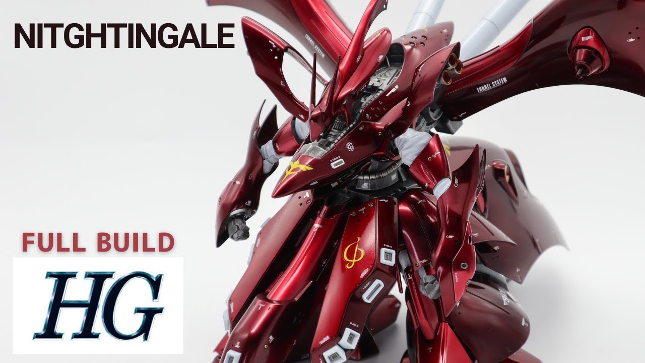 Gunpla Painting] HGUC NIGHTINGALE FULL BUILD [Candy coating] - YouTube