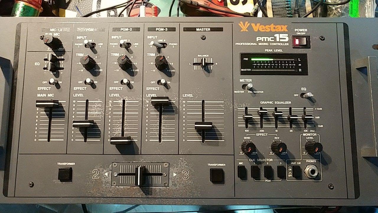 Vestax PMC 15 Mixing Controller Repair and Cleanup - YouTube