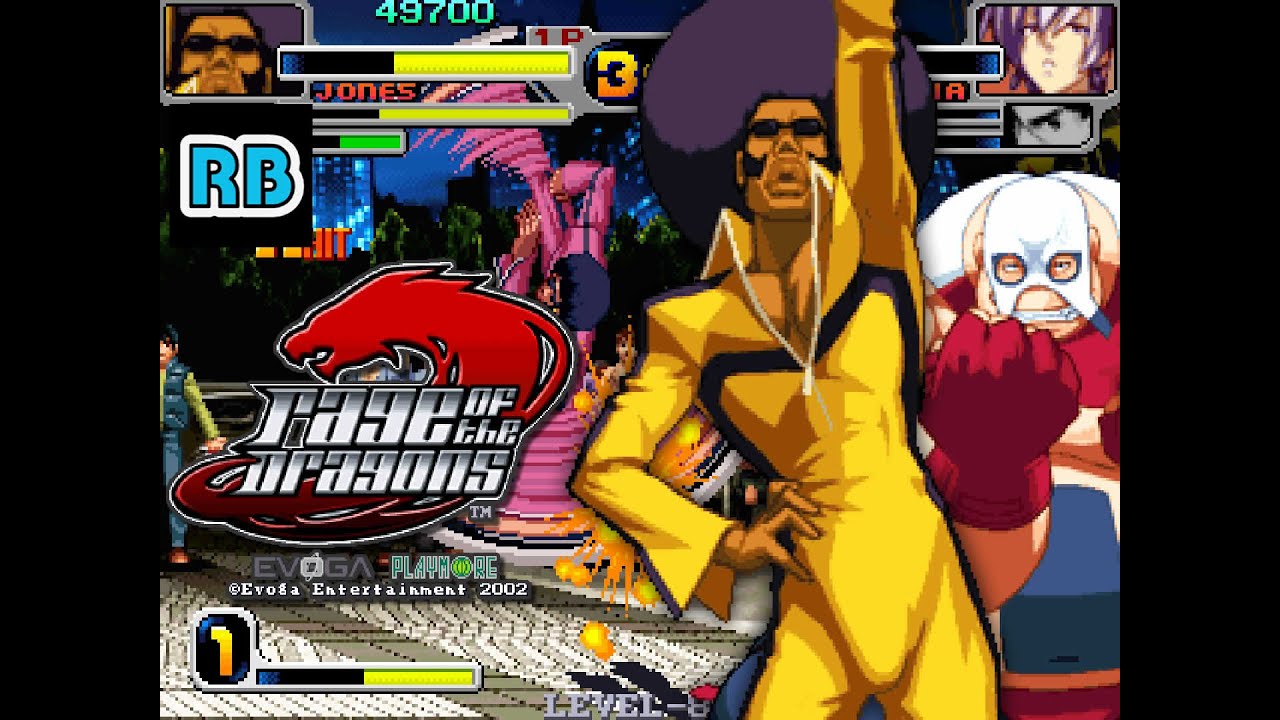 2002 [60fps] Rage of the Dragons (Euro) Jones & Kang Hardest ALL