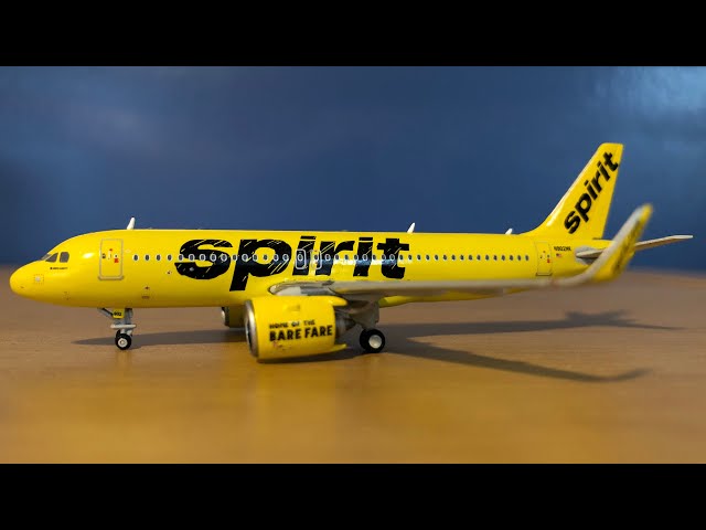 Gemini Jets Spirit Airlines A320neo 1/400 Scale Review - YouTube