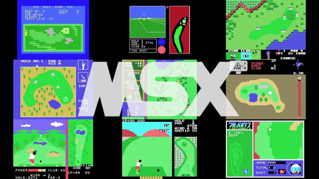 MSX】で発売されたゴルフゲーム - YouTube