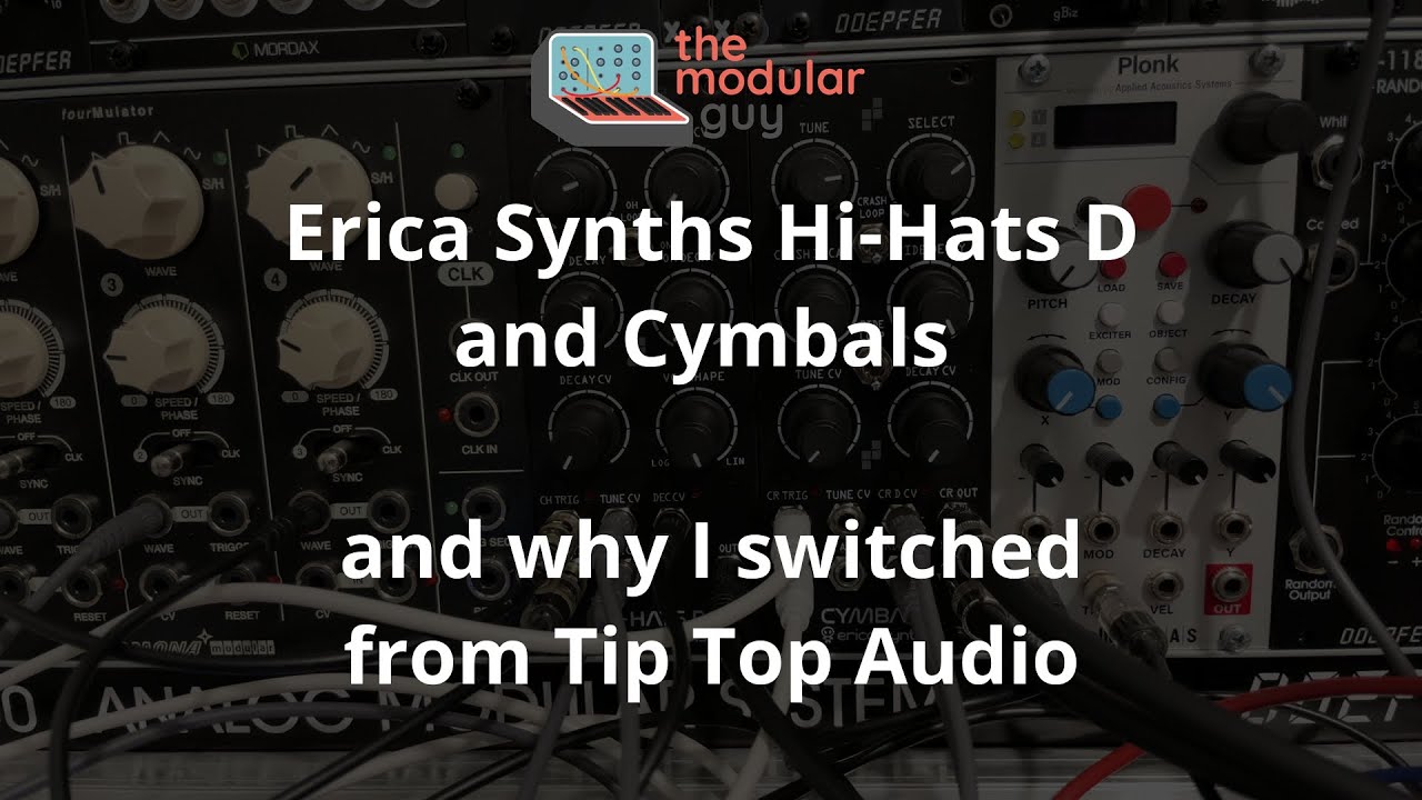 Erica Synths Hi-Hats D and Cymbals - YouTube
