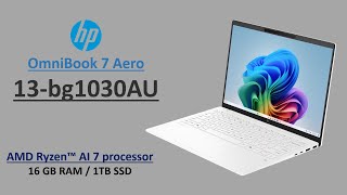 HP OmniBook 7 Aero 13-bg1030AU (B9EJ1PA) Next Gen AI PC Laptop