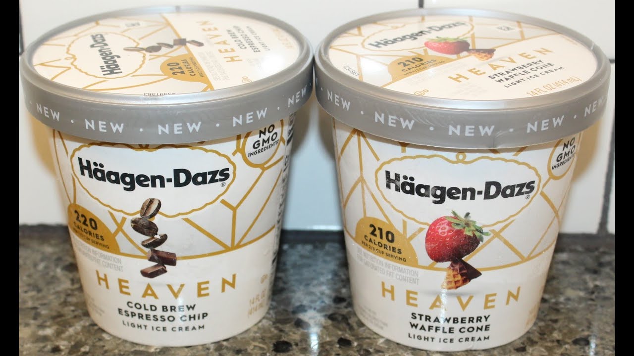 Häagen-Dazs Heaven: Cold Brew Espresso Chip & Strawberry Waffle