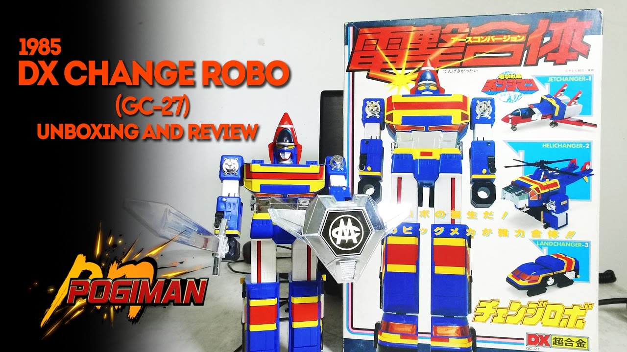 1985 DX CHANGE ROBO GC-27 Unboxing and Review | バンダイ 超合金