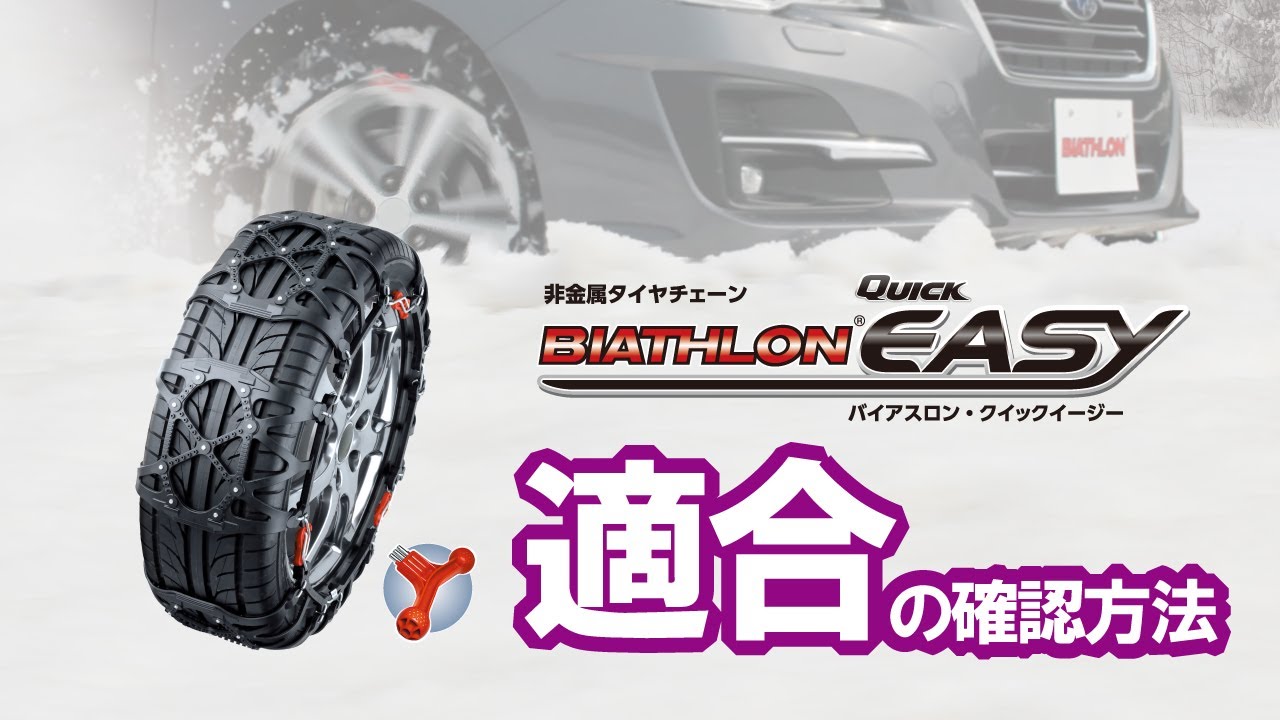 QE12L 非金属タイヤチェーン バイアスロンクイックイージー (R80