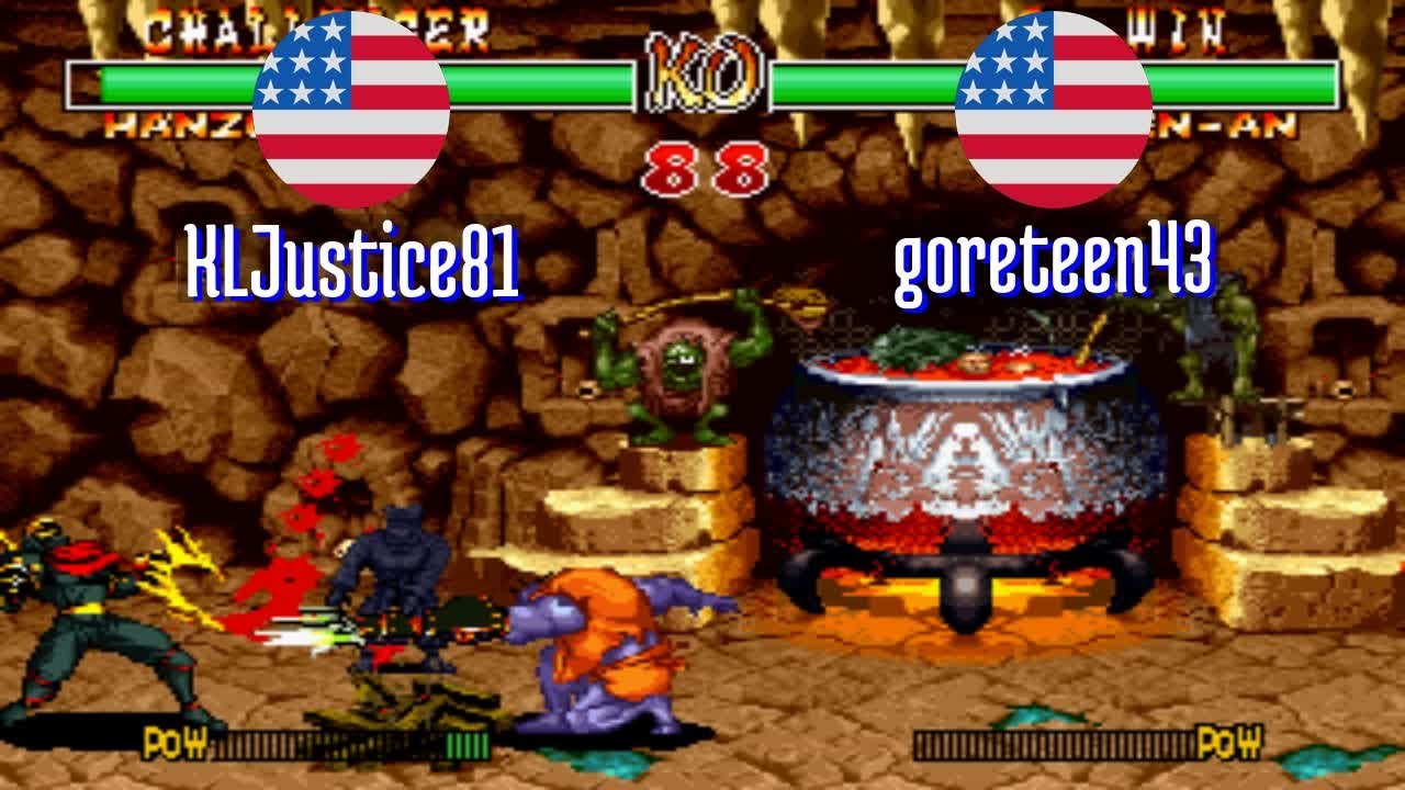FT5 @samsho2: KLJustice81 (US) vs goreteen43 (US) [Samurai Shodown