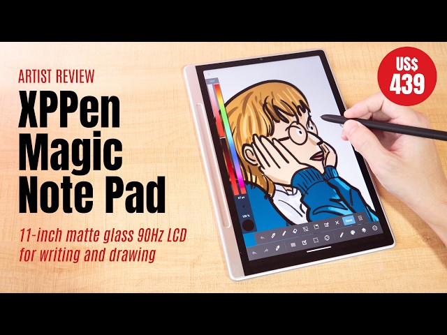 XPPen Magic Note Pad (artist review): Read, write & draw - YouTube