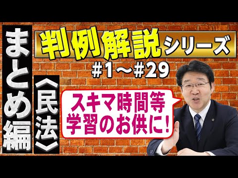 行政書士】判例解説シリーズまとめ編 ＃1～＃29（民法）【行政書士への