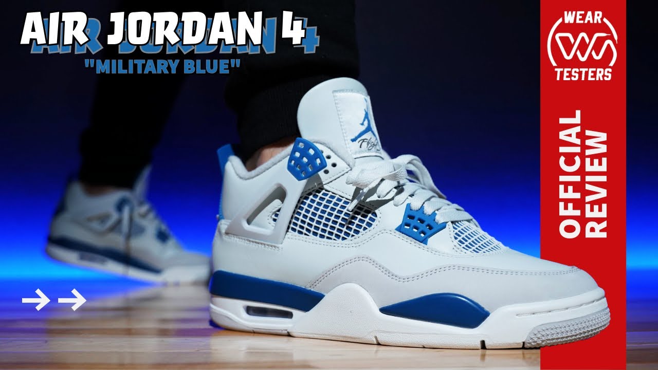 Air Jordan 4 Military Blue 2024 - YouTube
