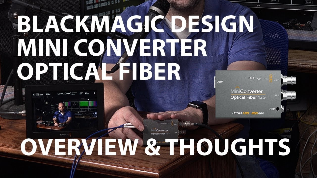Blackmagic Design Optical Fiber 12G Mini Converter - Fiber to SDI