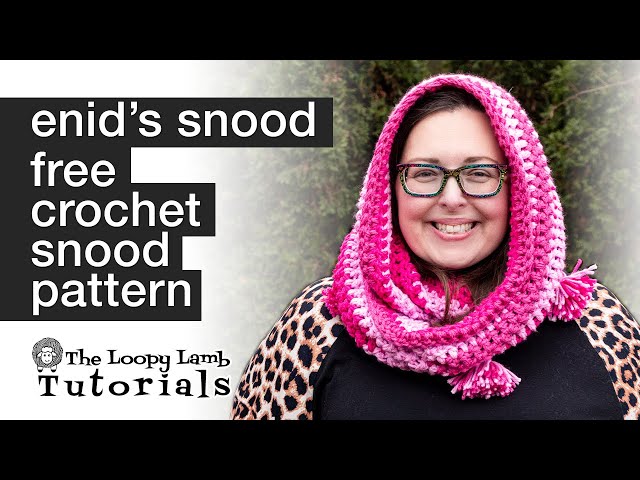 Enid's Snood - Free Crochet Snood Pattern Tutorial - YouTube