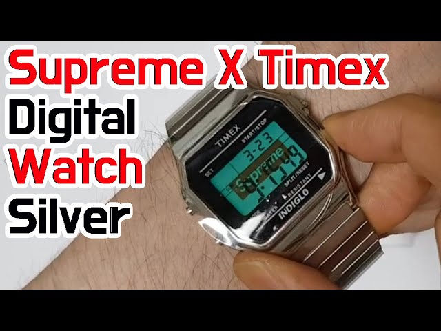 Supreme X Timex Digital Watch unboxing/Supreme Timex review - YouTube