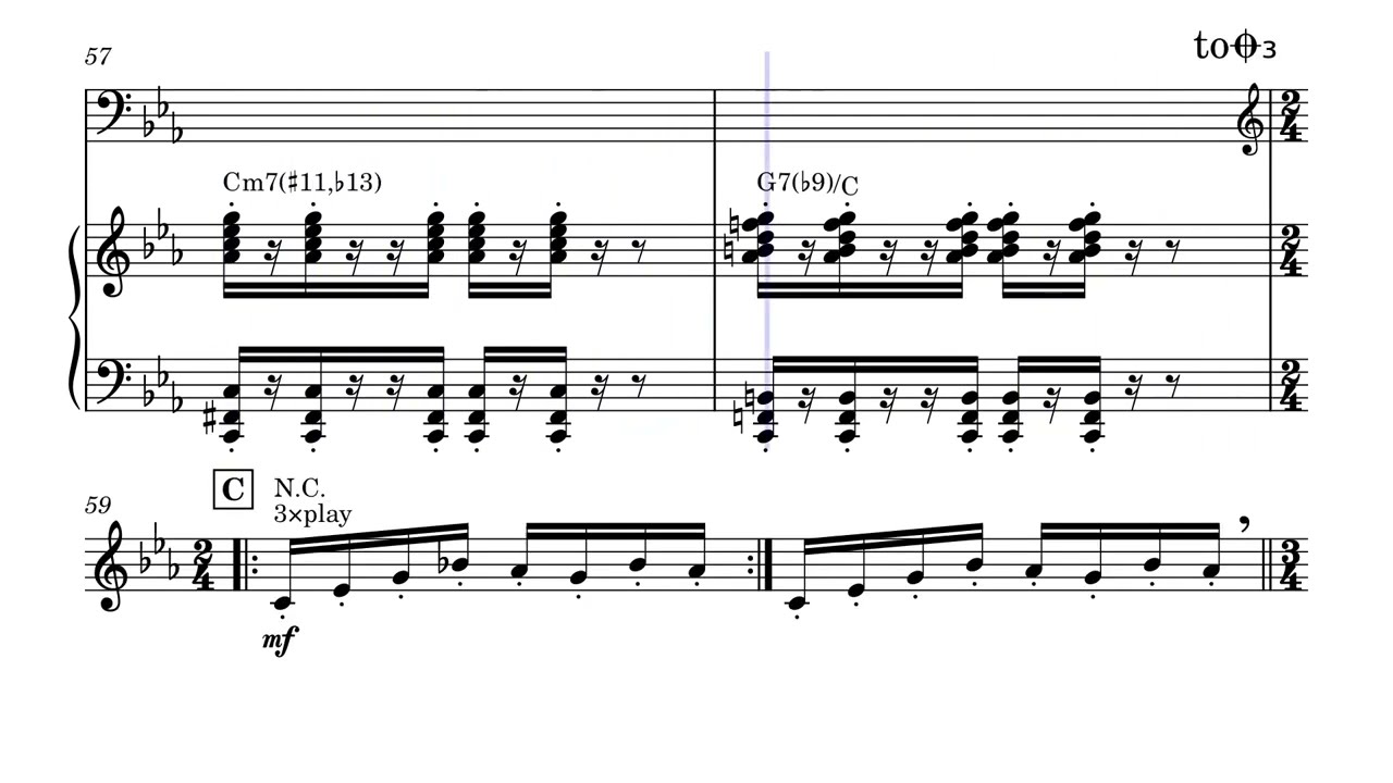 1919 (連弾) ピアノ譜 - YouTube