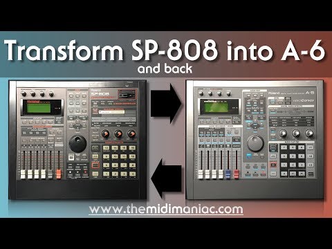 How-to convert Roland SP-808 into Roland A-6 Video Canvas - YouTube