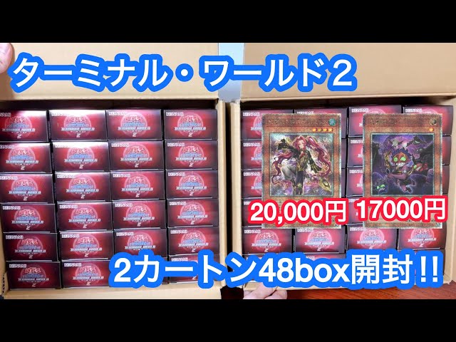 ターミナルワールド2を2カートン48box開封します - YouTube