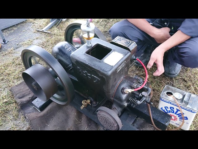 箱マグ2馬力トキワ石油発動機 三重発動機運転会2019 - YouTube
