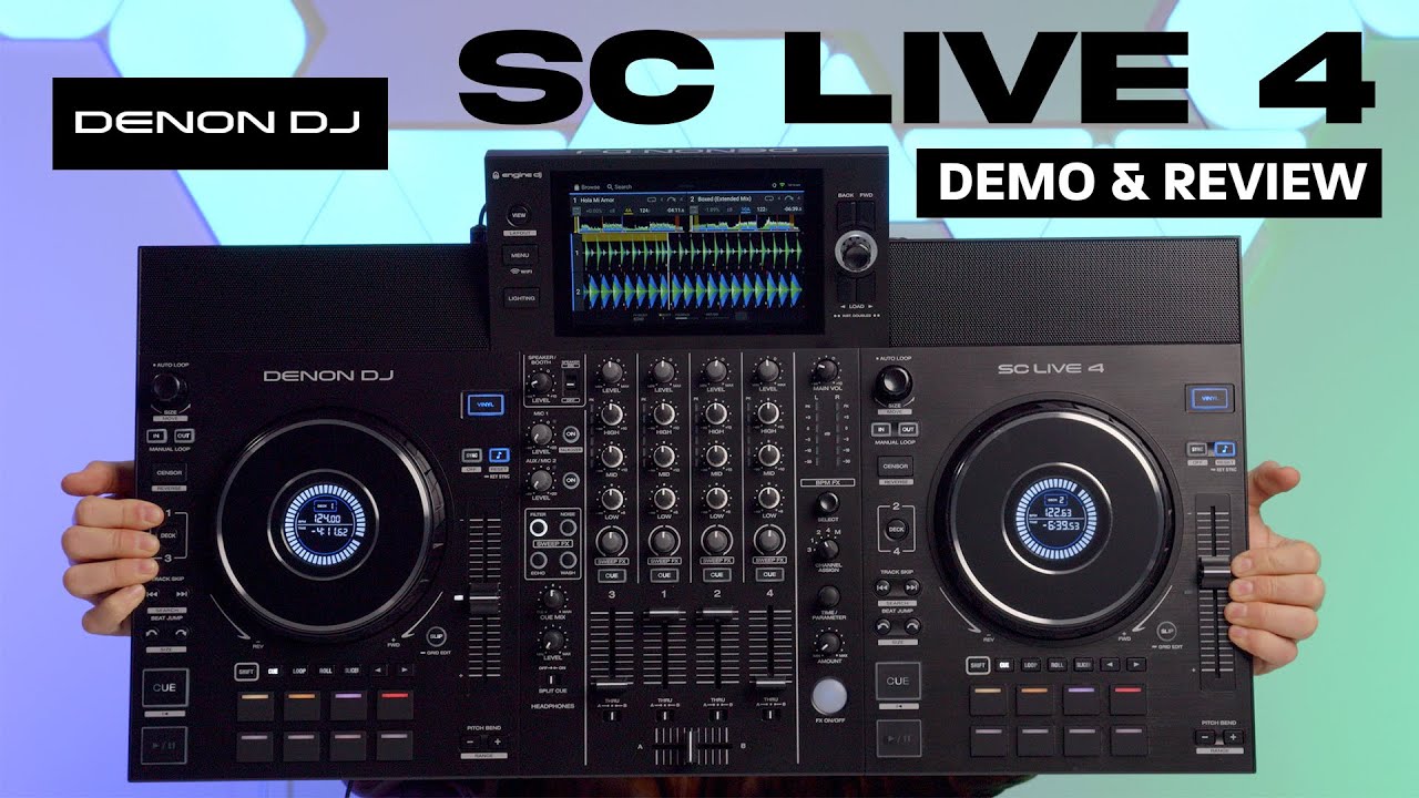 Denon DJ SC LIVE 4 - Demo & Review - YouTube