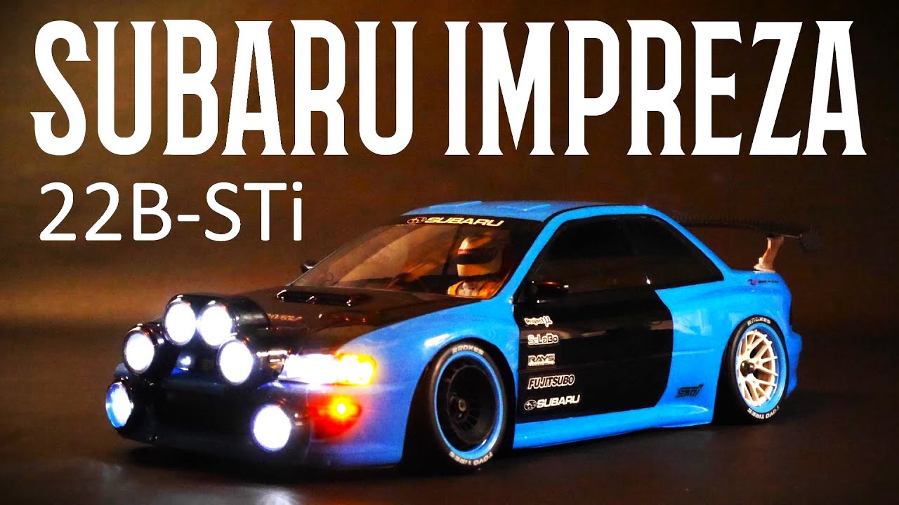 Tamiya's 1/10 RC Impreza (GC8) fully customized with aftermarket