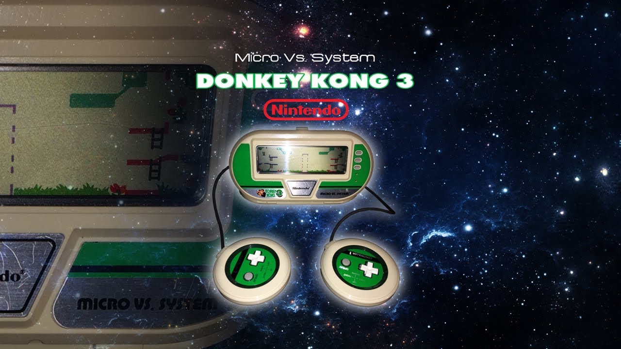 Donkey Kong 3 Micro Vs System - Nintendo LCD Handheld - YouTube