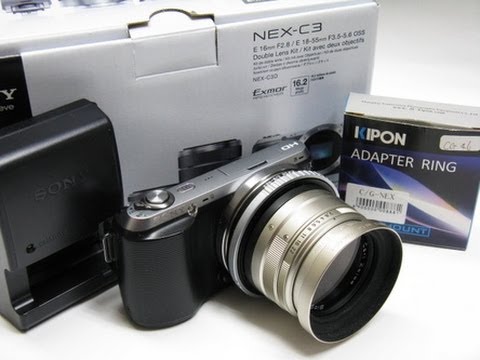 Contax G Biogon 28mm/f2.8 + sony NEX-C3 + KIPON - YouTube