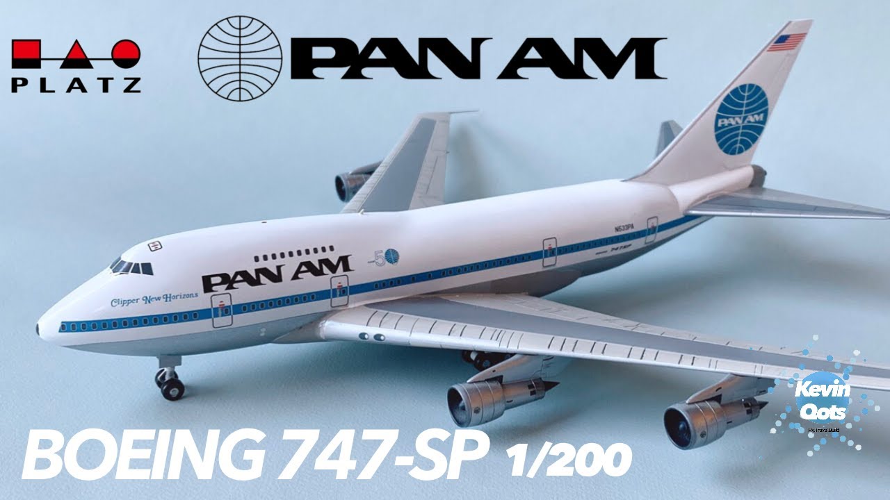 10 PanAm B747SP PLATZ 1/200 Assembly - YouTube