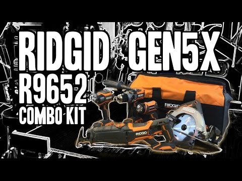 RIDGID Gen5X R9652 Combo Kit - SNEEK PEAK!! - YouTube