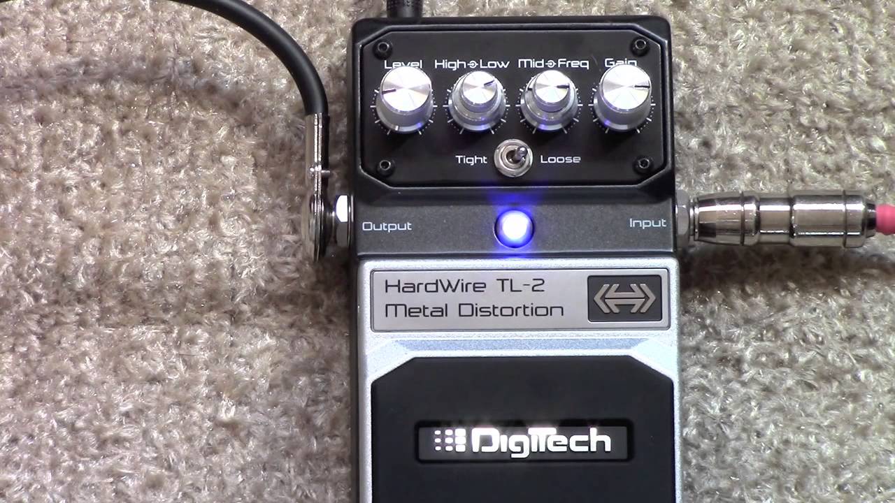 Digitech Hardwire TL-2 Metal Distortion Pedal Demo - YouTube