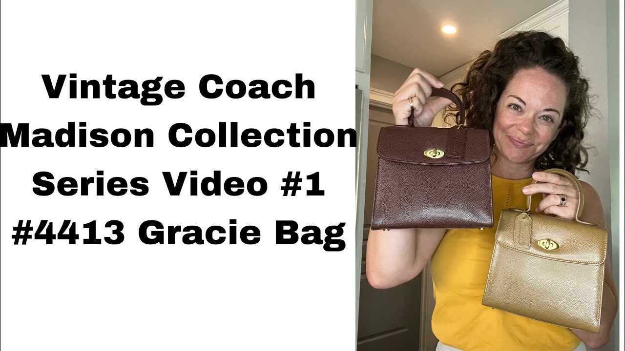 Vintage Coach Madison Series Bag Talk #4413 Gracie Bag Top Handle