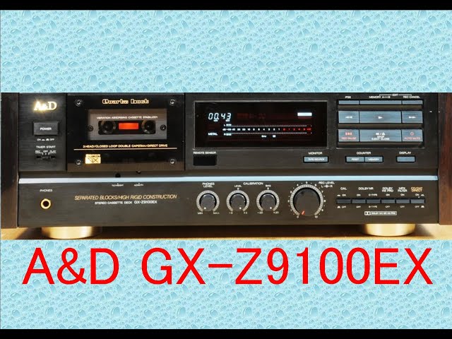 オーディオ A&D GX-Z9100EXとミュージックカセットのご紹介です