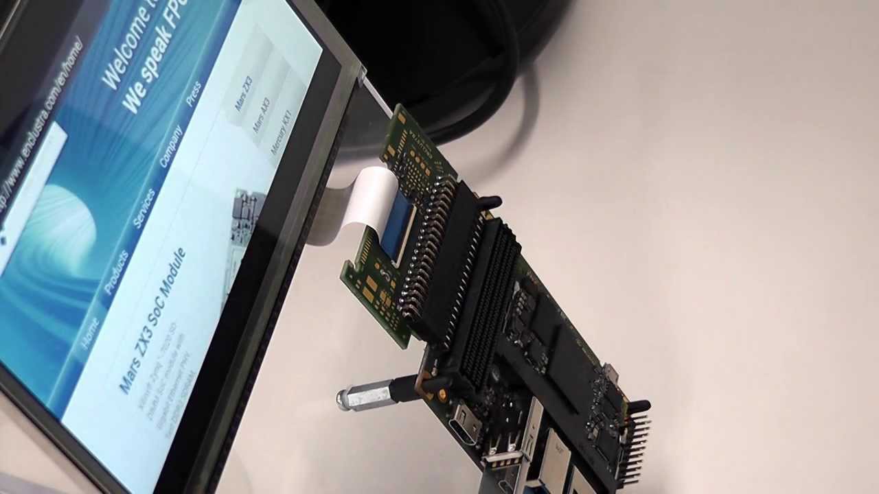 Enclustra demonstrates Android on Xilinx Zynq FPGA SoC - YouTube