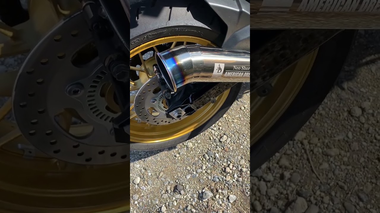 Z900RS アメリカンドリームマフラーNeoショート管/UPタイプ - YouTube