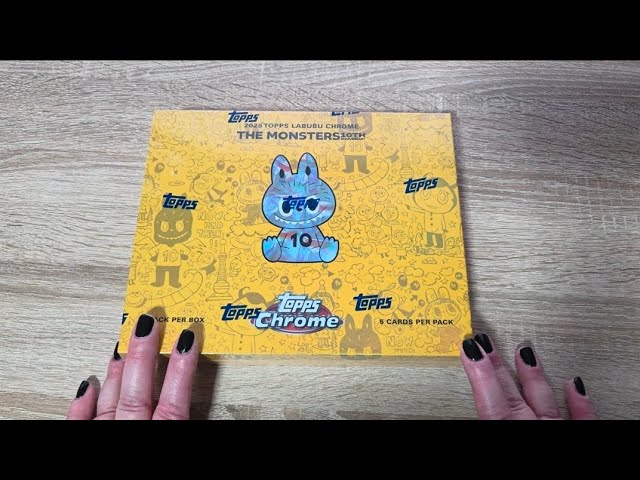 Topps Chrome Pop Mart The Monsters LABUBU Collection box Unboxing
