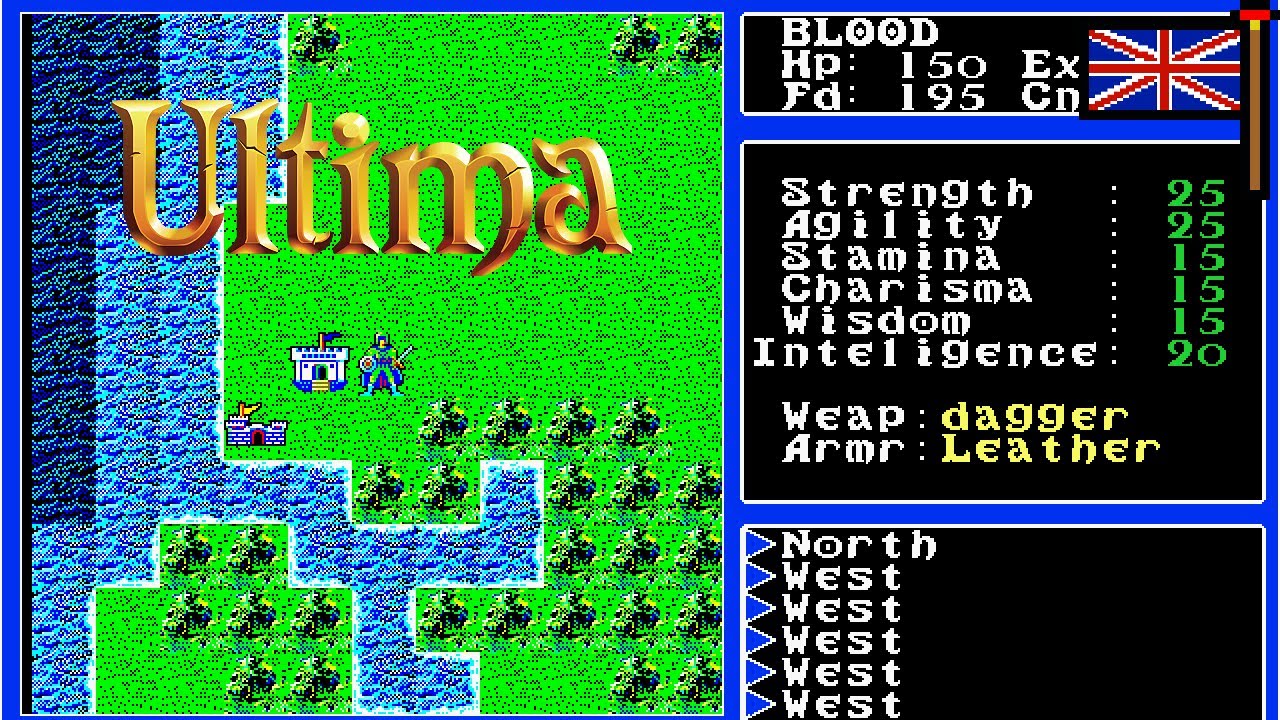Ultima Trilogy - FM Towns Intro + Gameplay [Origin Systems] - YouTube