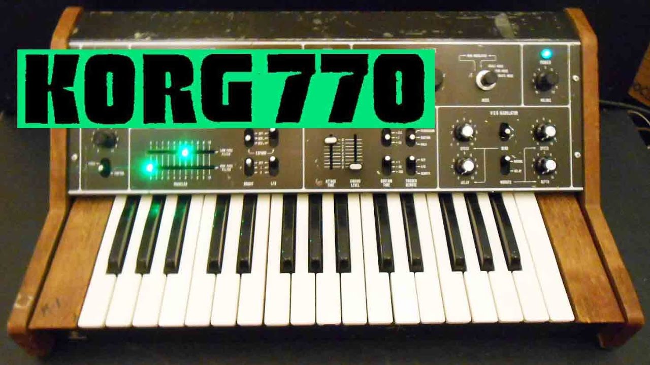 Korg 770 Analog Monophonic 1970s Synthesizer Demo - YouTube